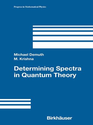 cover image of Determining Spectra in Quantum Theory